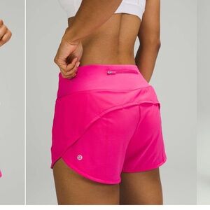 Lululemon Speed Up Mid-Rise Short 4" Sonic Pink
